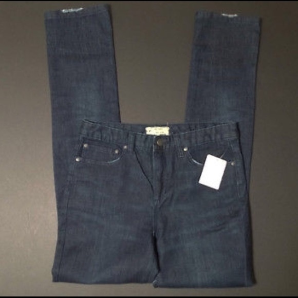 Free People DARK WASH Skinny Stretch Blue Jeans 26 - Picture 4 of 4